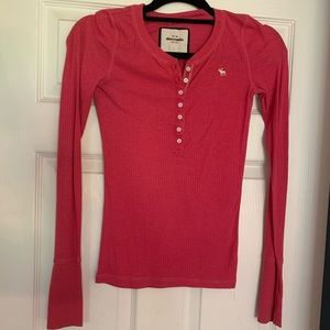 Abercrombie Pink Long Sleeve